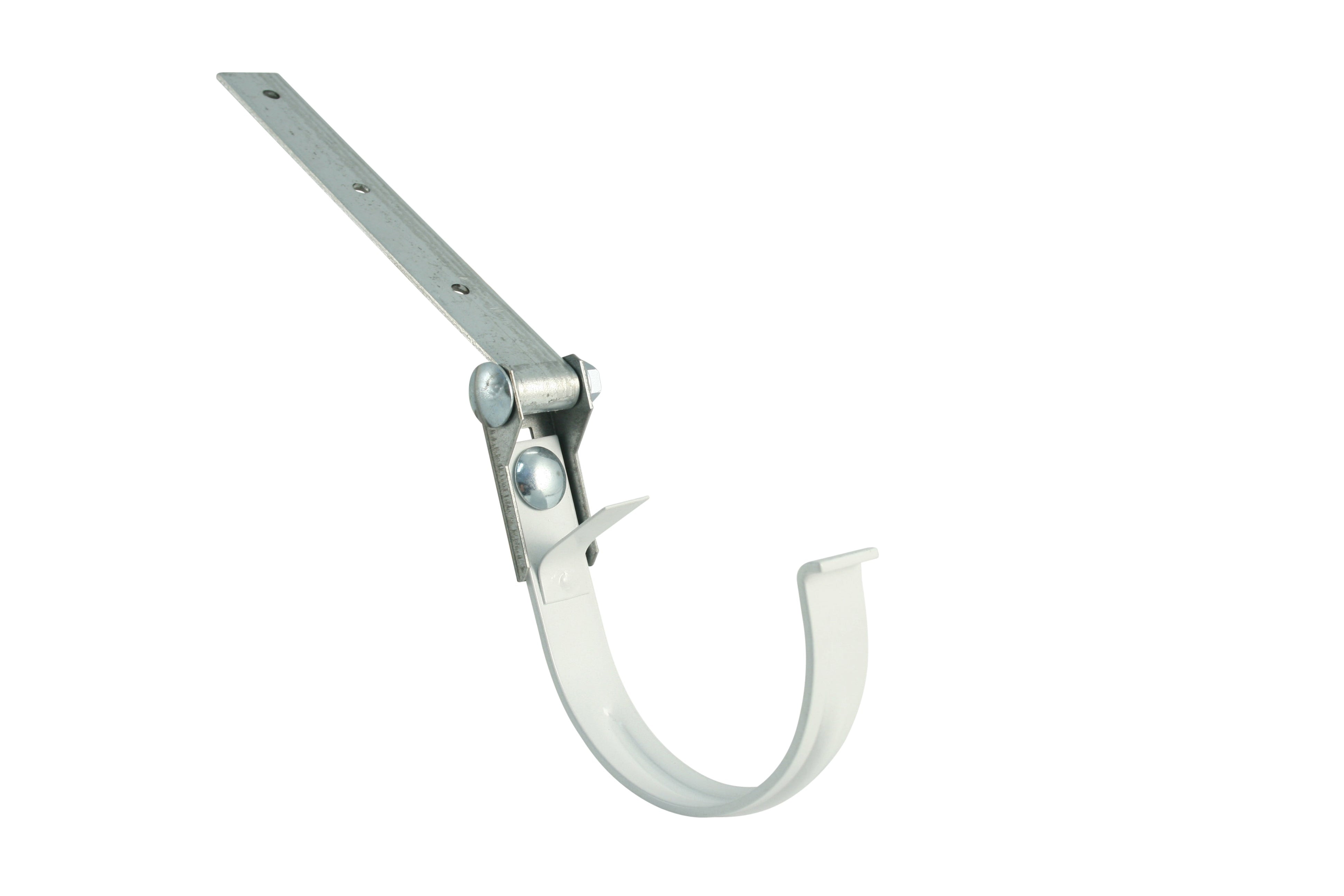 Galvanized gutter iron and plastic-coated, with rear spring, with swiv ...